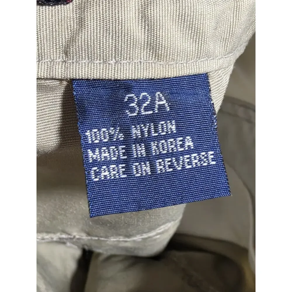 Vtg 90's Raw Blue Dnm 32A Cargo Pants Sand Khaki Y2k Retro Streetwear Roomy